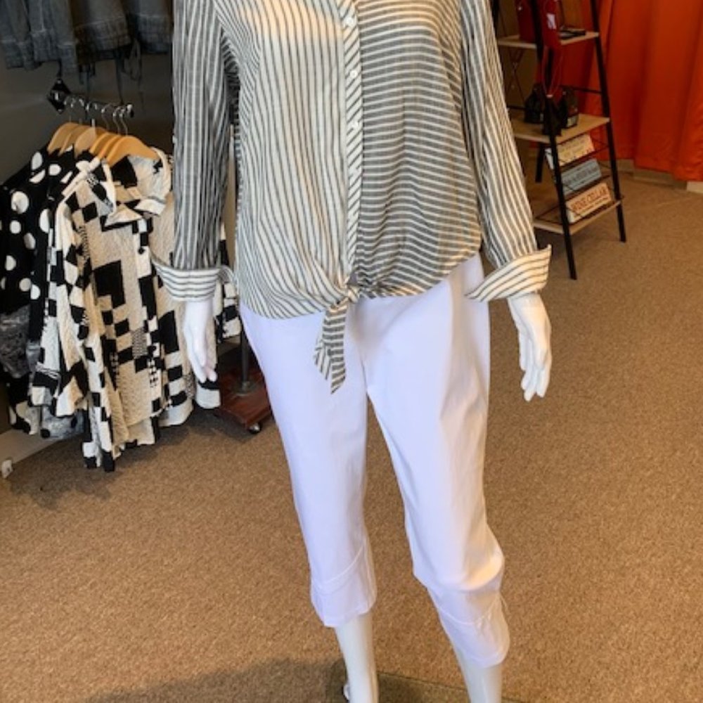 Picadilly White Cropped Pants